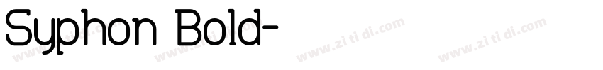Syphon Bold字体转换